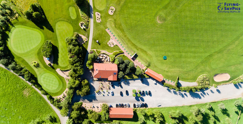 Panorama Nadir nach unten vom Golfplatz