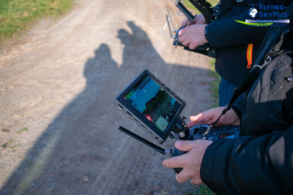 Liveübertragung von der Drohne zur Bodenstation