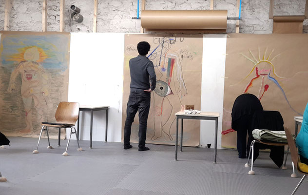 Brele Scholz, Atelier für Kunsttherapie & Familienaufstellungen - Körperlandkarte & Aufstellung
