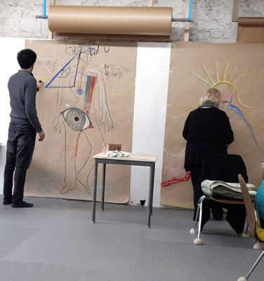 Brele Scholz, Atelier für Kunsttherapie & Familienaufstellungen - Körperlandkarte & Aufstellung