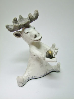 atelier simplement terre statue de cerf