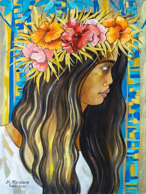 N°29 MENGHINI La couronne Huile sur toile 40 x 30 cm 2026