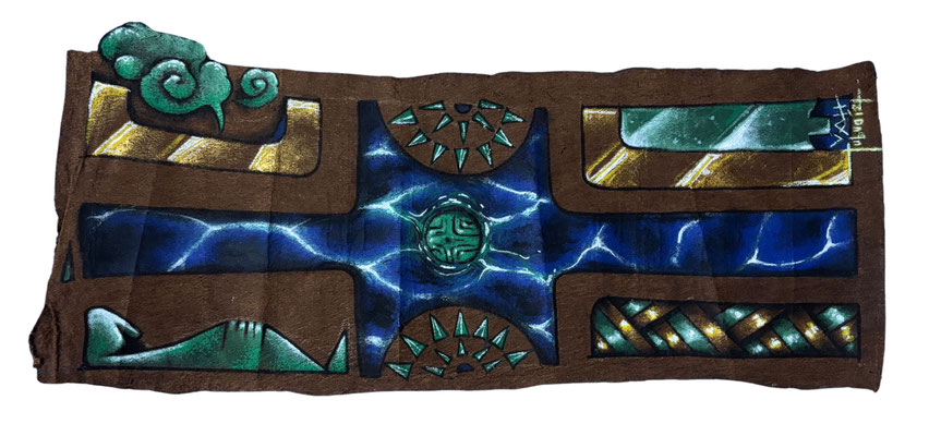 N°5175 VASHEE Pounamu e auro Mixte/tapa 24x61 2024