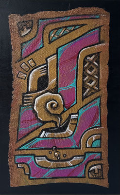 N°24 Fa'oro'o Mixte/tapa 47x28 2024