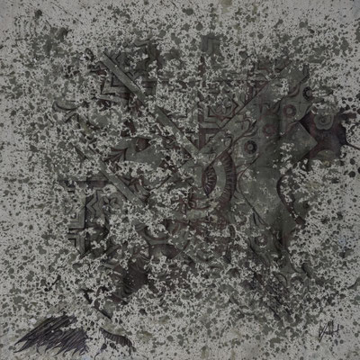 N°28 Fa'aora Mixte/toile 100x100 2025