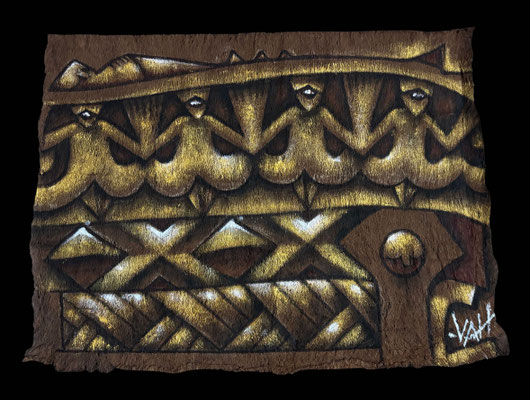 N°5 Ha’amaura’a Mixte/tapa 32x42 2024