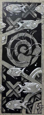 N°12 Aufe'e Mixte/toile 50x20 2025 2024