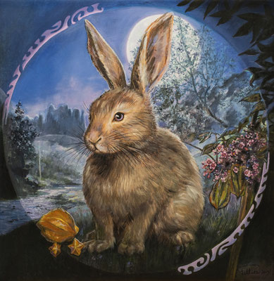 N°4870 PELTIER Lapin au Diadème HST 64x63 2025