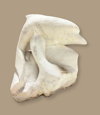 N°3430 MARA Vaiere (1936-2005) Les deux dauphins Corail H28