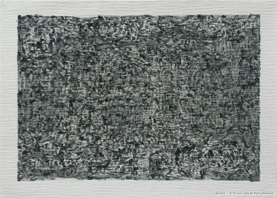 Untitled　 2004 壁紙にアクリル絵具　Original 250×390 mm
