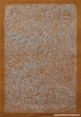 Rope_02 　2004 壁紙にシルクスクリーン アクリル絵具　Original 530×350 mm