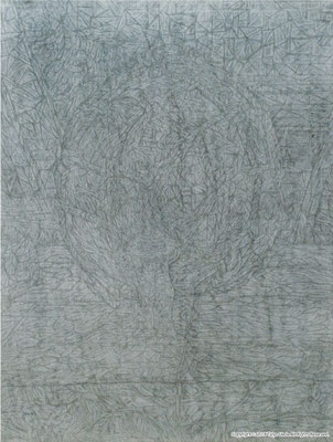 Glass float 2002 紙に木炭 鉛筆　Original 650×500 mm