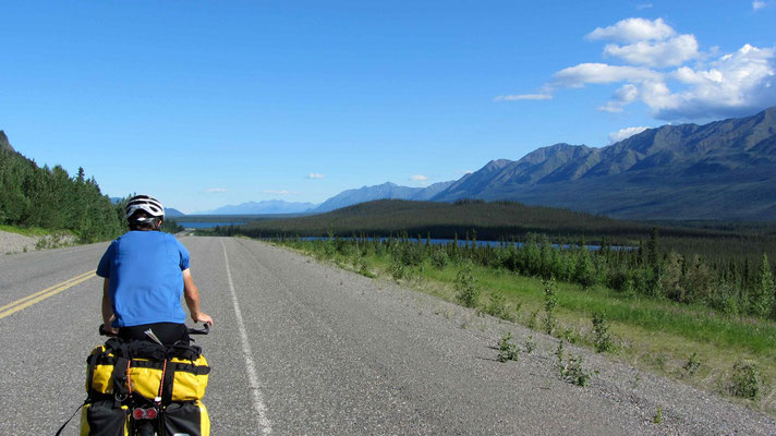 on the road, Alaska Highway, Yukon