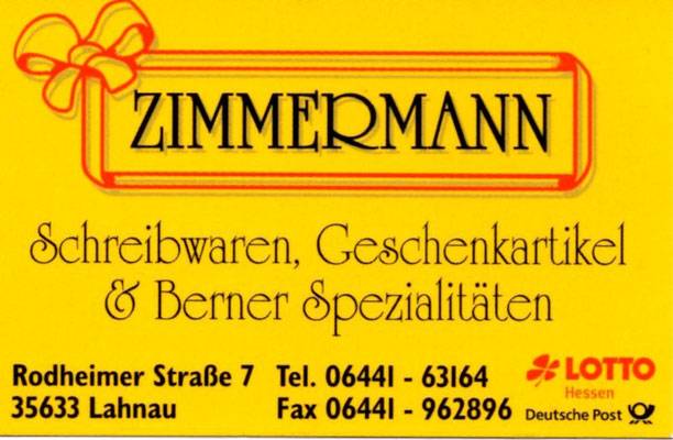 Brötchen-Pate Zimmermann Geschenke und Schreibwaren