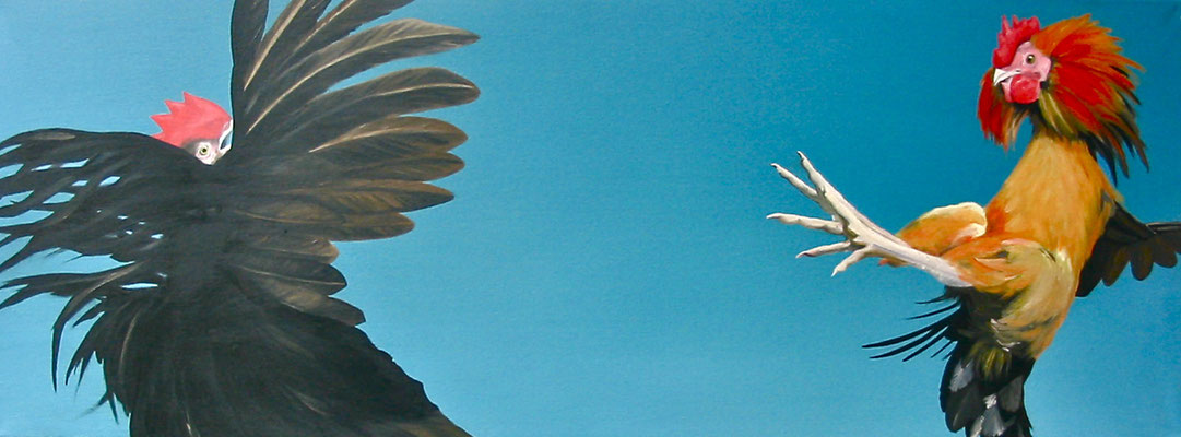 Vitam et Mortem, 2012,Oil on Canvas, 40 x 110 cm