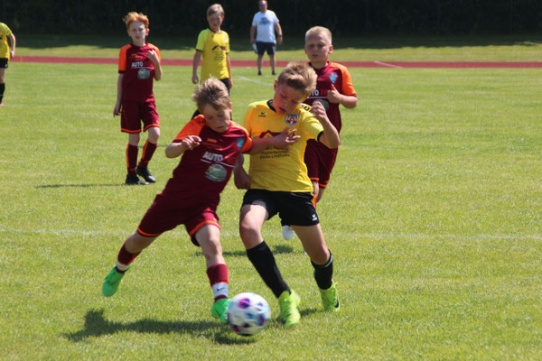 Auch in der E, hier JFV Preetz gegen Frisia 03, ging es ordentlich zur Sache