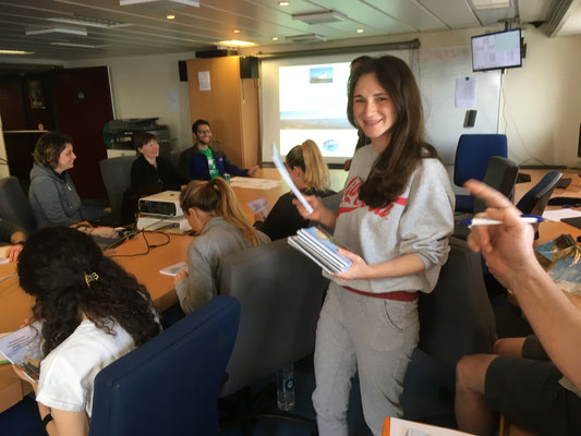 First seminar on board, featuring Olesia