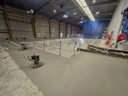 Réalisation de la finition avec les hélicoptères