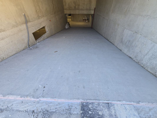 Réalisation d'une rampe finition balayée