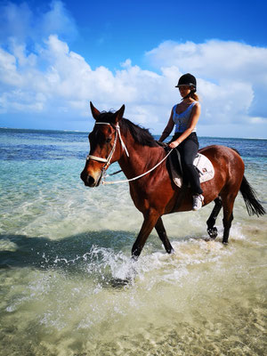 Austritt am Strand