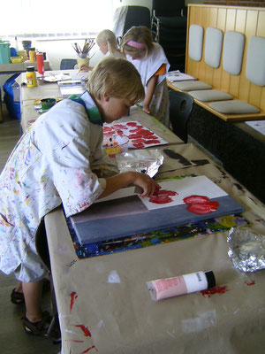 Karola Fels, Künstlerin, Kinder, Malkurs, Köln, Lindenthal