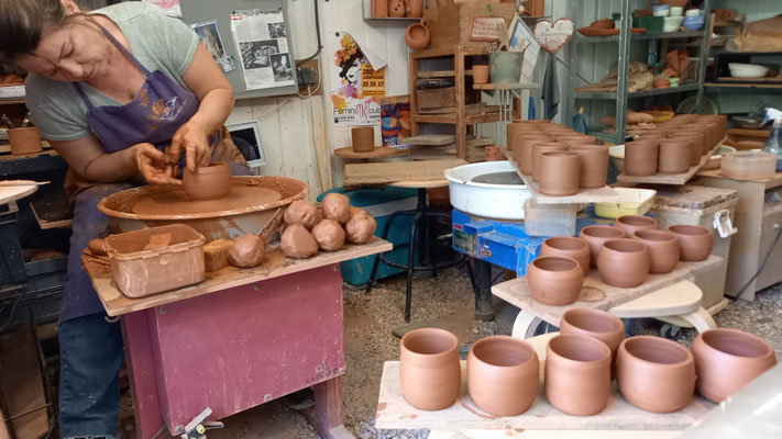 cours de poterie au tour àHyères