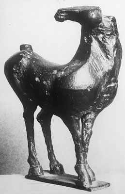 bildhauer karlheinz engelin bronzeplastik pferd