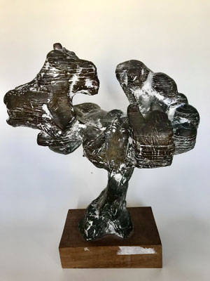 bildhauer karlheinz engelin bronzeskulptur phantastisches wolkengebilde