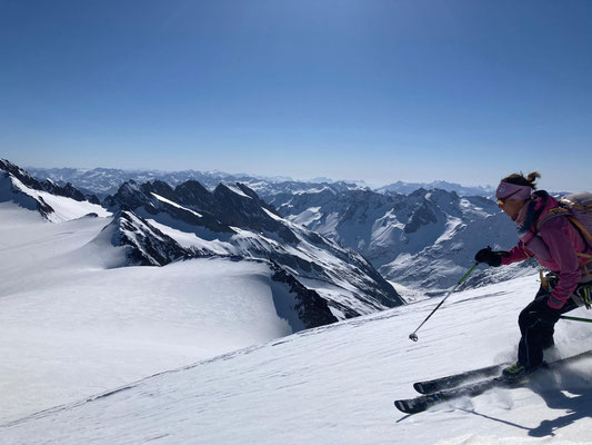 Abfahrt vom Gwächtenhorn