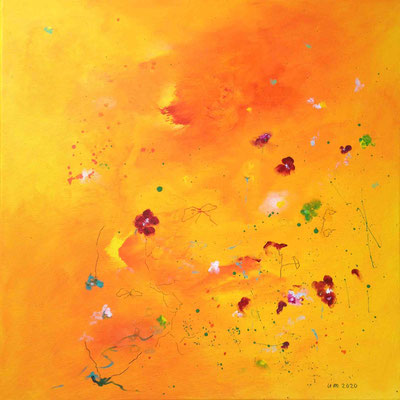 Sommerfarben 2, Acryl auf Leinwand, 50 x 50 cm, 2020