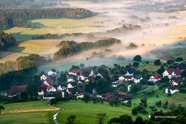 Juli 2021, Blick von der Spielburg auf Hohrein