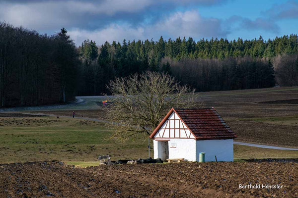 März 2022, Bad Urach, beim Rutschenfelsen