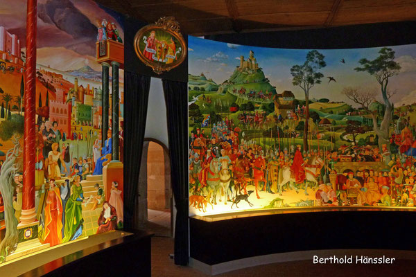 Rundbild über die staufische Geschichte im Kloster Lorch