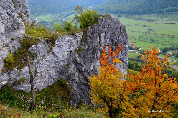 Felsen der Hausener Felsenwand