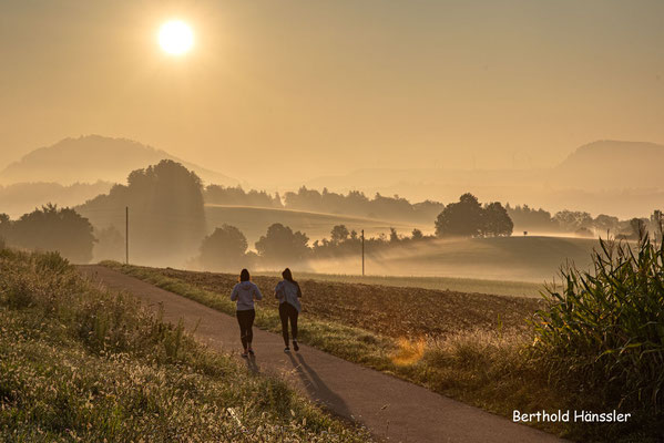 August 2021, Morgenstimmung am Hohenstaufen