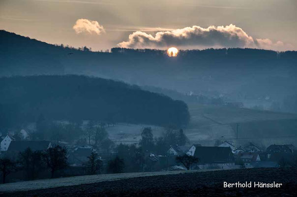 Sonnenaufgang über Krummwälden