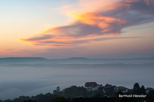 August 2021, Morgenstimmung am Hohenstaufen