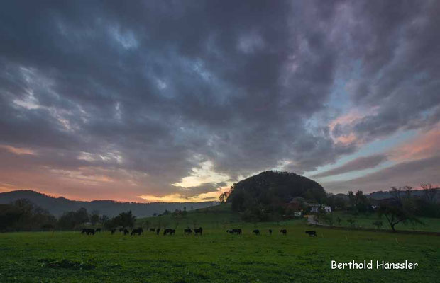 Auf dem Weg hoch zur Kuchalb liegt der Scharfenberg