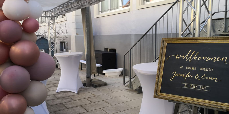 Dekoration für Hochzeit mieten Bern