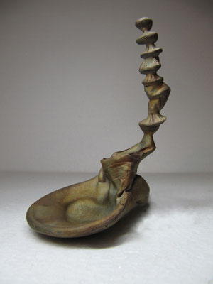 Flow Field Visualisation, 2011, Bronze, 10x10x10cm