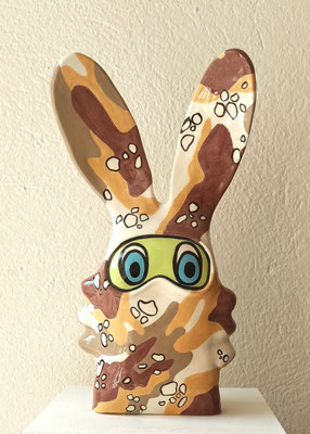 Ruperd camouflé  31 X 15 X 08 cm