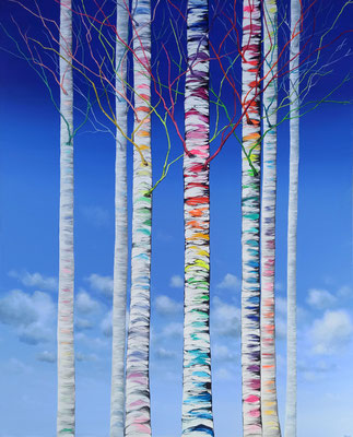 Forêt enchantée  150 X 120 cm