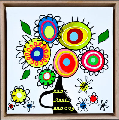 Flowers  40 X 40 cm