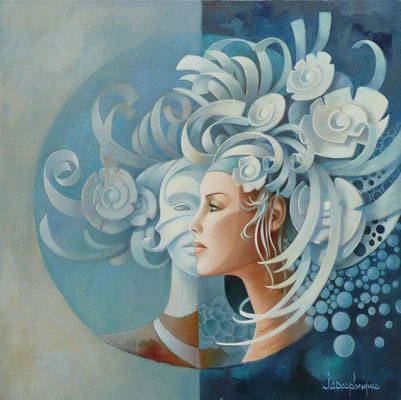 Double Face  50 X 50 cm