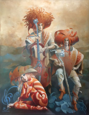 Comédie musicale  146 X 114 cm 
