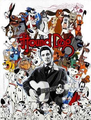 Hound dog  -  116 X 89 cm