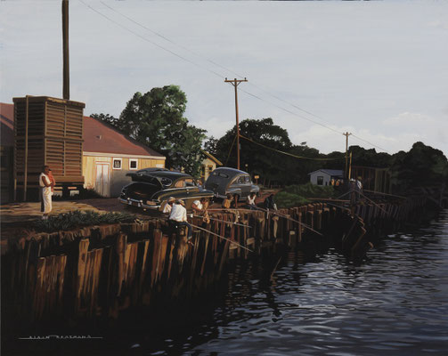 Fishing on the Bayou  100 X 81 cm 40F