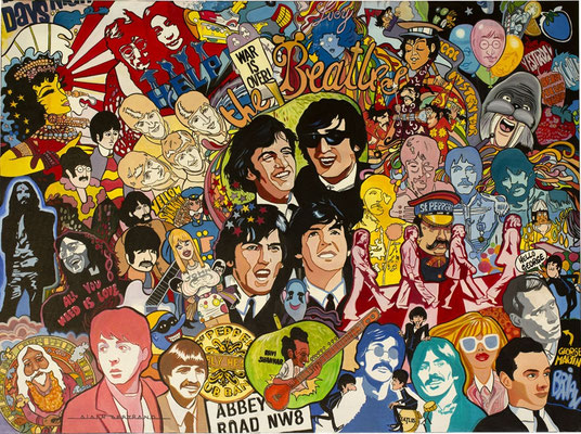Beatles story  130 X 97 cm 