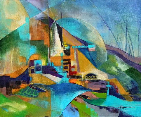 Caminando  81 X 65 cm