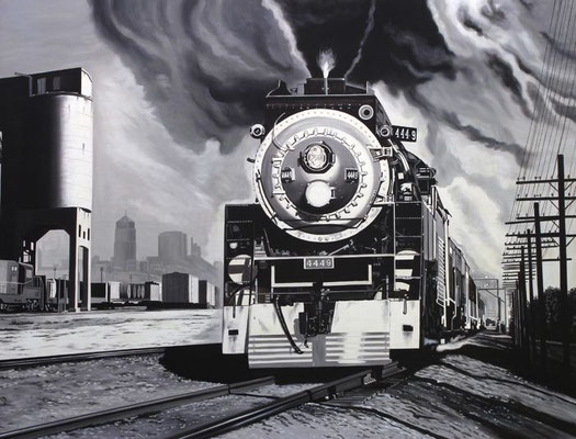 American steam  116 X 89 cm